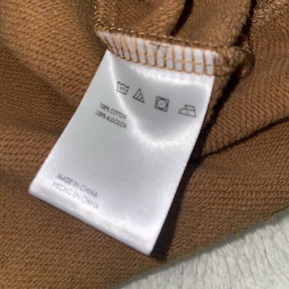 Supervsn‎ Heavyweight Chocolate Brown Hoodie with Graphic Print - Picture 5 of 6